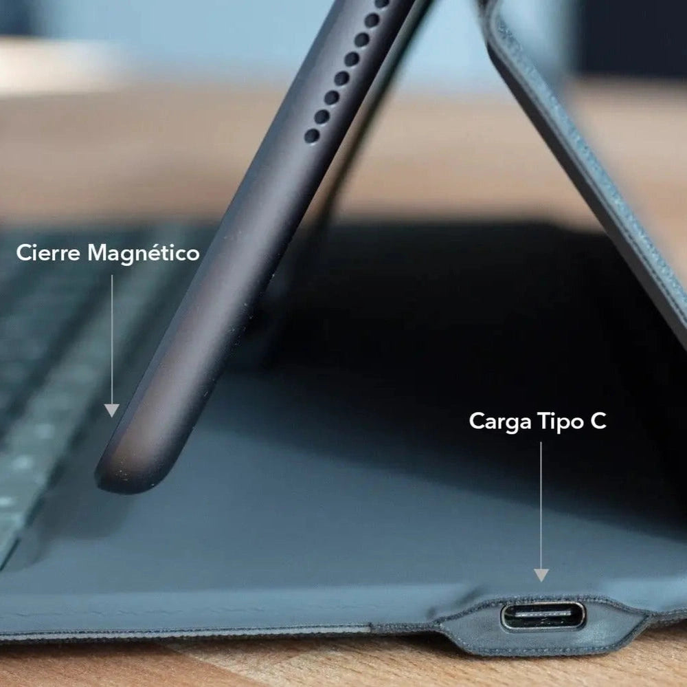 Case con Teclado ZAGG Messenger Folio 2 para iPad 10.9 (10ma Gen) - Negro