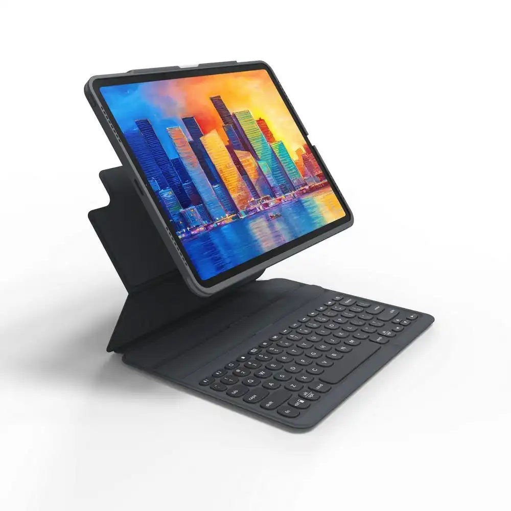 Teclado con Funda Zagg Pro Keys para iPad Pro 12.9 (Gen 6/5/4/3) Air 13 M2 - Negro/Gris