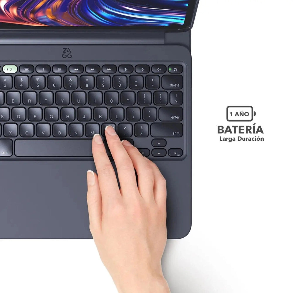 Teclado Zagg con funda Pro Keys 2 para iPad Pro 13 M4 - Negro