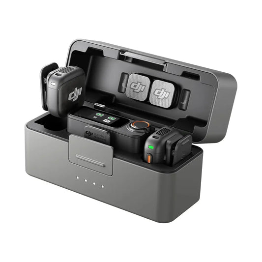 Microfono DJI Mic 3 2 TX + 1 RX + Charging Case - Negro
