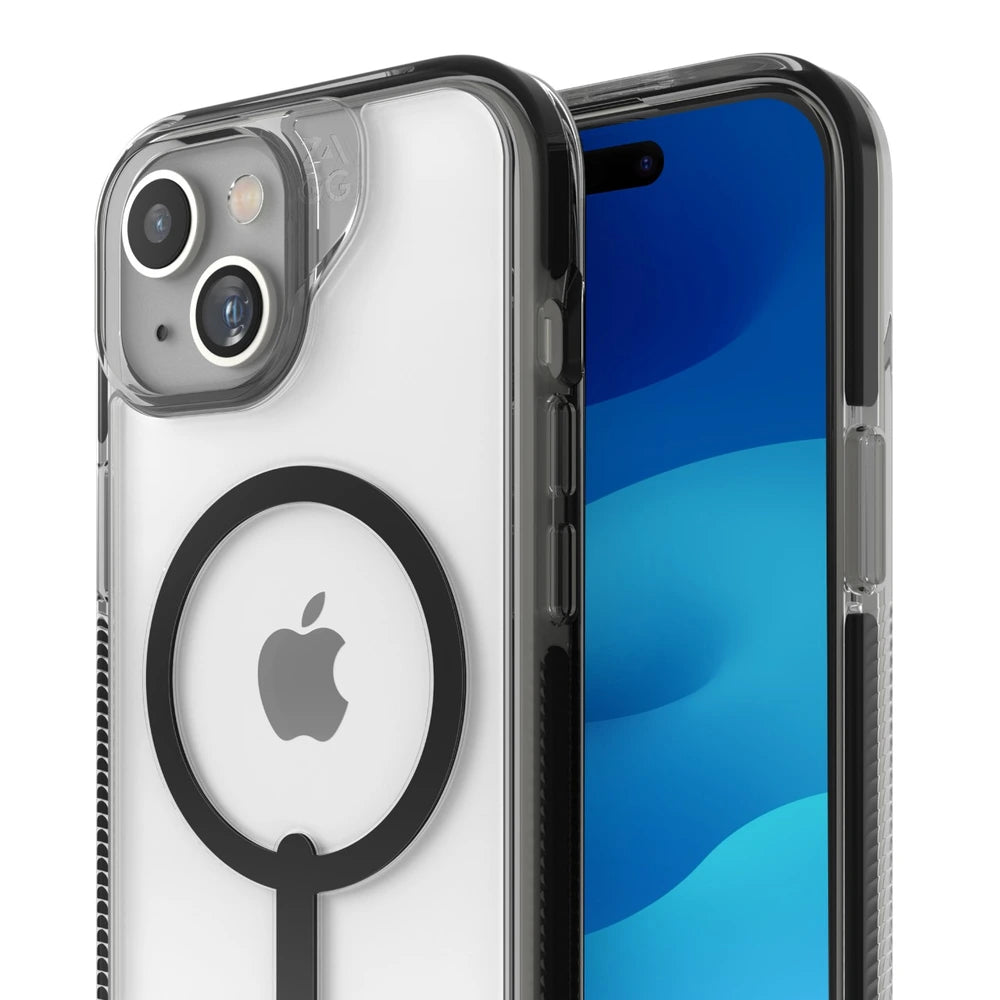 Case ZAGG Santa Cruz Snap Magsafe para iPhone 15 - Negro