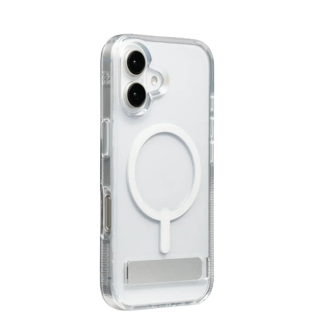 Case Zagg Kickstand Crystal Palace Snap Magsafe para iPhone 16 - Transparente