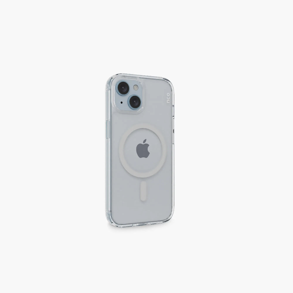 Case NCO SafeCase Clear Crystal con Magsafe para iPhone 15 - Transparente