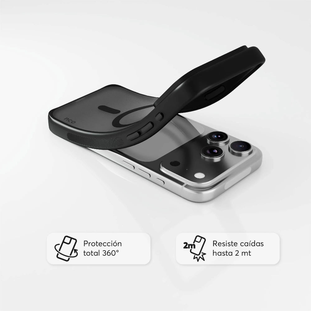 Case NCO SafeCase Lite para iPhone 17 Pro con MagSafe - Negro