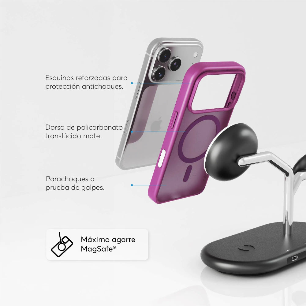 Case NCO SafeCase Lite para iPhone 17 Pro con MagSafe - Rosado