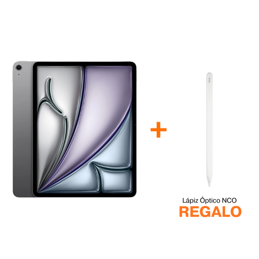 iPad Air de 11 pulgadas Wi-Fi 128 GB - Gris espacial (M4) - Gris Espacial + Lápiz Óptico NCO Stylus SmartPen con punta - Blanco