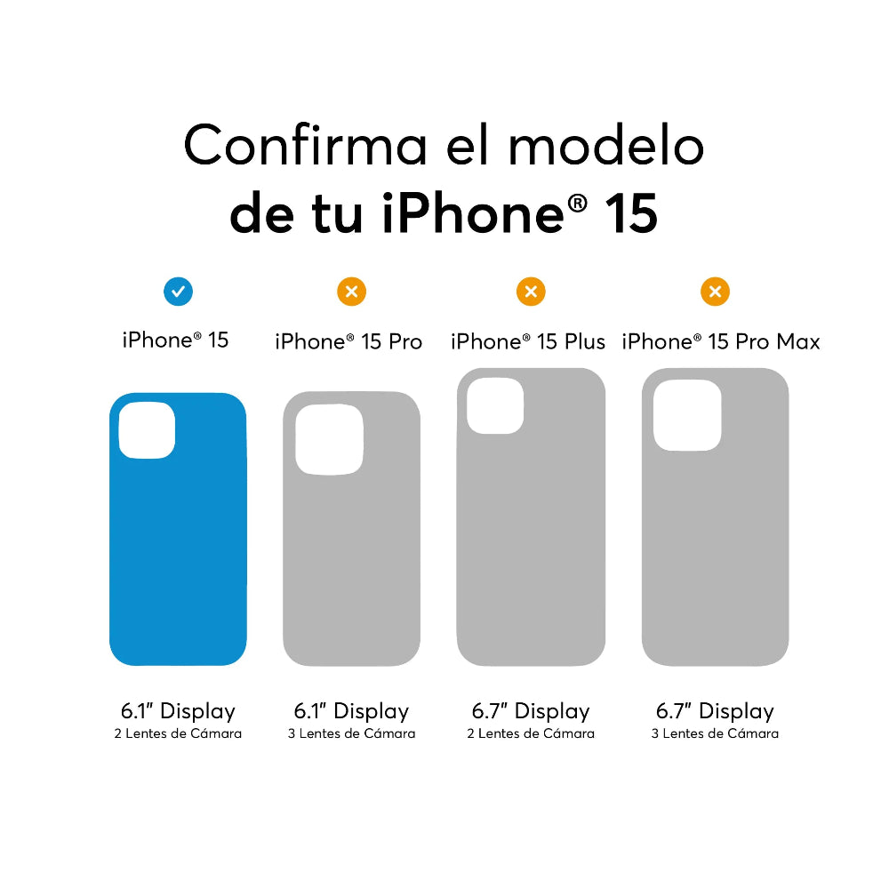 Case NCO SafeCase Force para iPhone 15 - Transparente