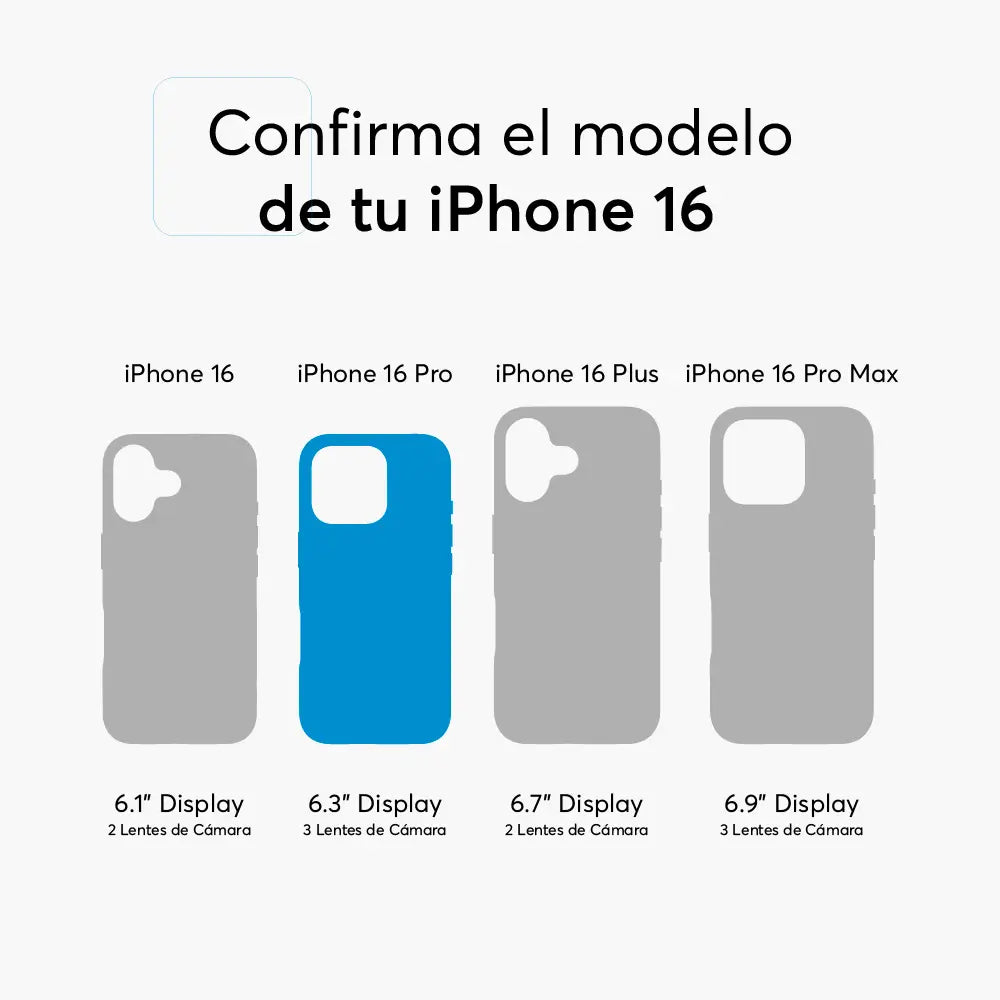 Case NCO SafeCase Force con MagSafe para iPhone  16 Pro - Negro