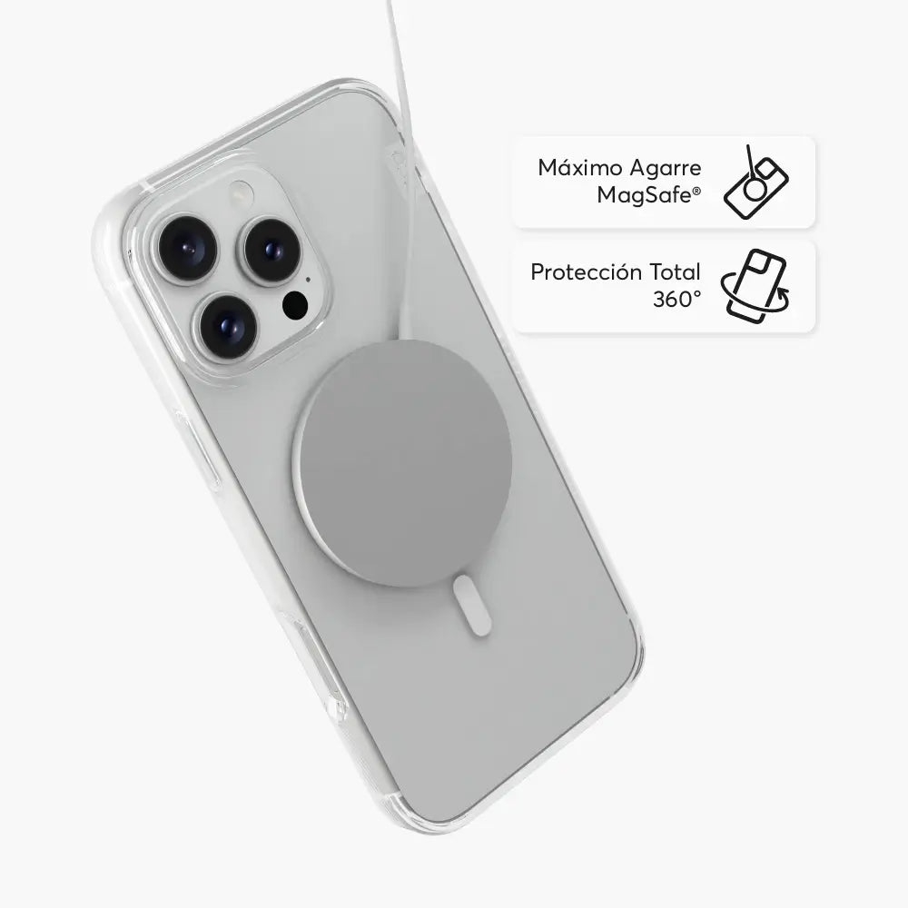 Case NCO SafeCase Force con MagSafe para iPhone 16 Pro Max - Transparente