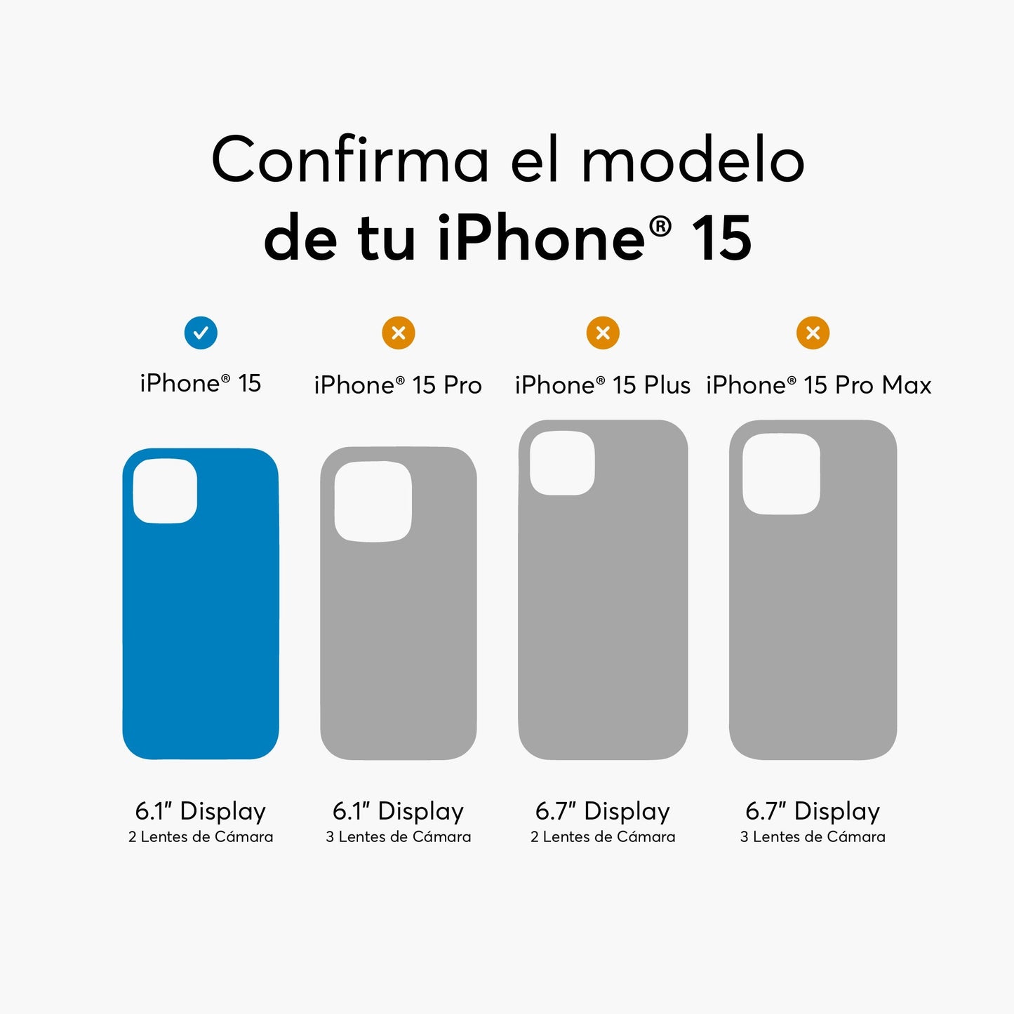 Case NCO SafeCase Lite con MagSafe para iPhone 15 - Negro