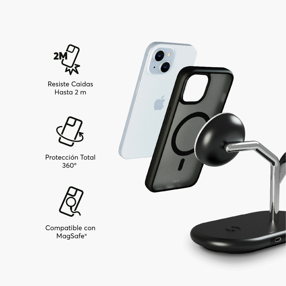 Case NCO SafeCase Lite con MagSafe para iPhone 15 Plus - Negro
