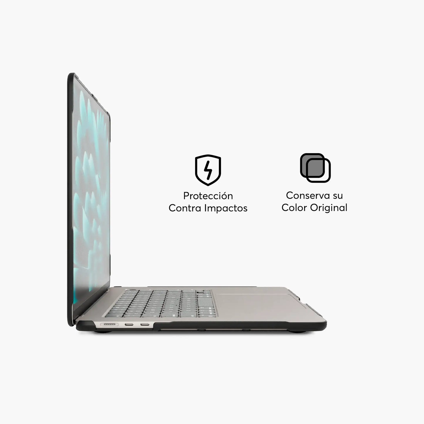 Hardcase Shock NCO para MacBook Air 15 M2 y M3 - Negro