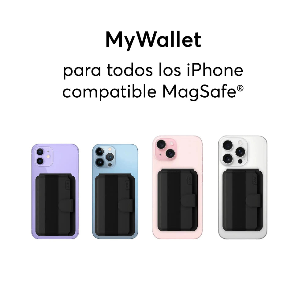 Tarjetero NCO MyWallet compatible con FindMy - Negro