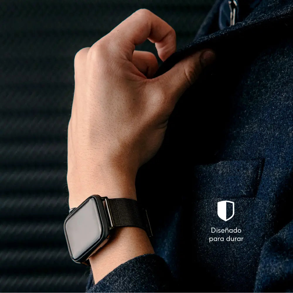 Correa Acero Inoxidable NCO MeshLoop para Watch - Negro
