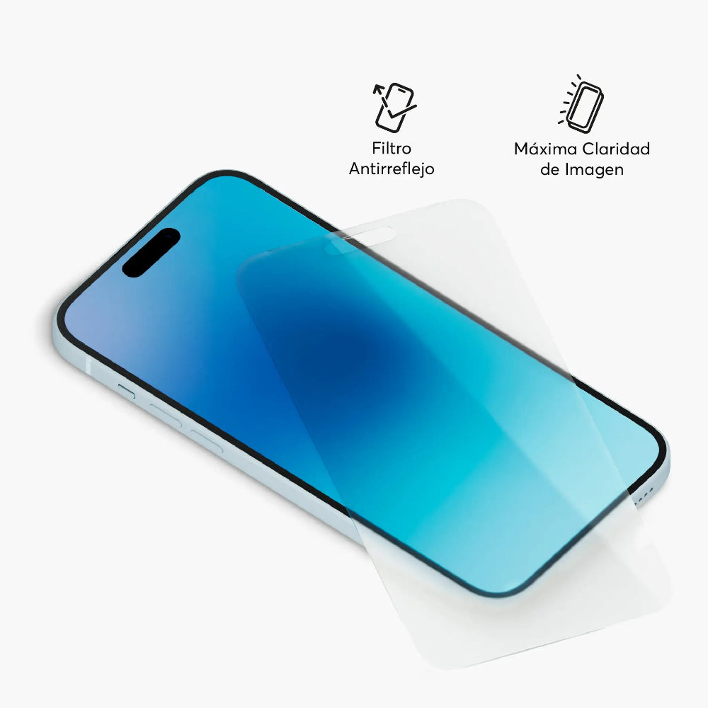 Protector de Pantalla Mate NCO NanoGlass para iPhone 15 Plus/16 Plus