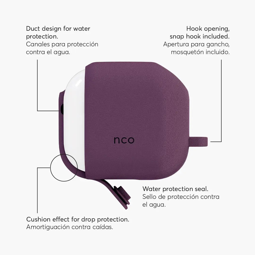 Case NCO SiliconeGuard para Airpods 3 - Morado