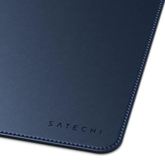 Alfombra de Escritorio Satechi Cuero Vegano Premium - Azul