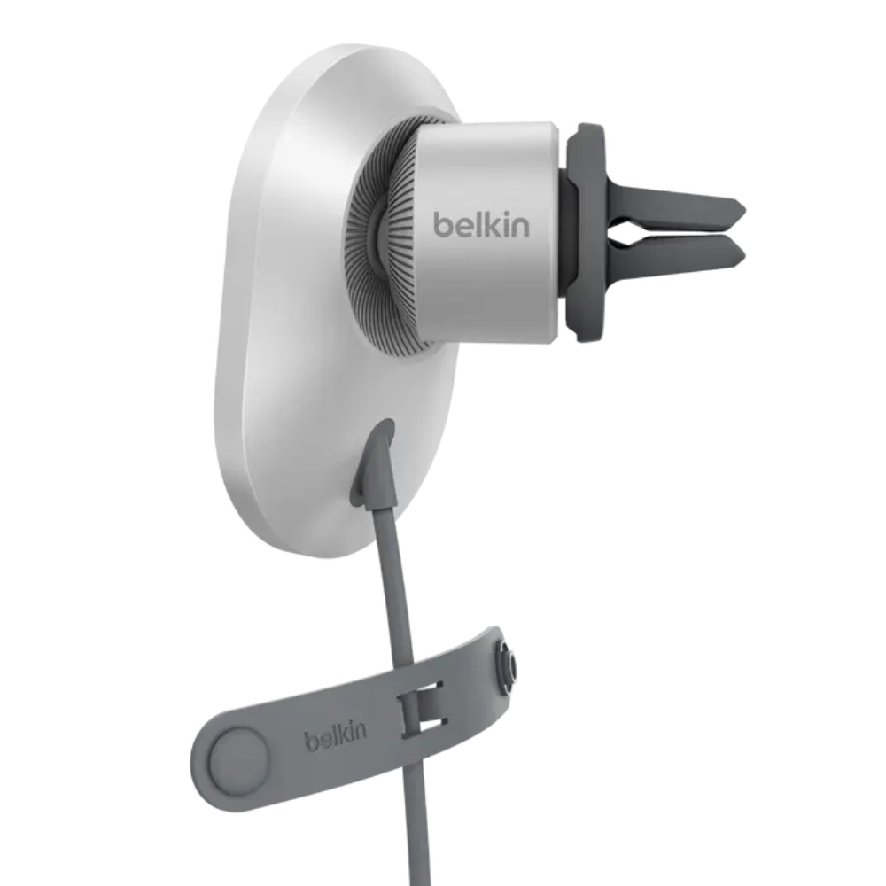 Cargador Magnético Belkin con Magsafe para Carro 15W - Gris