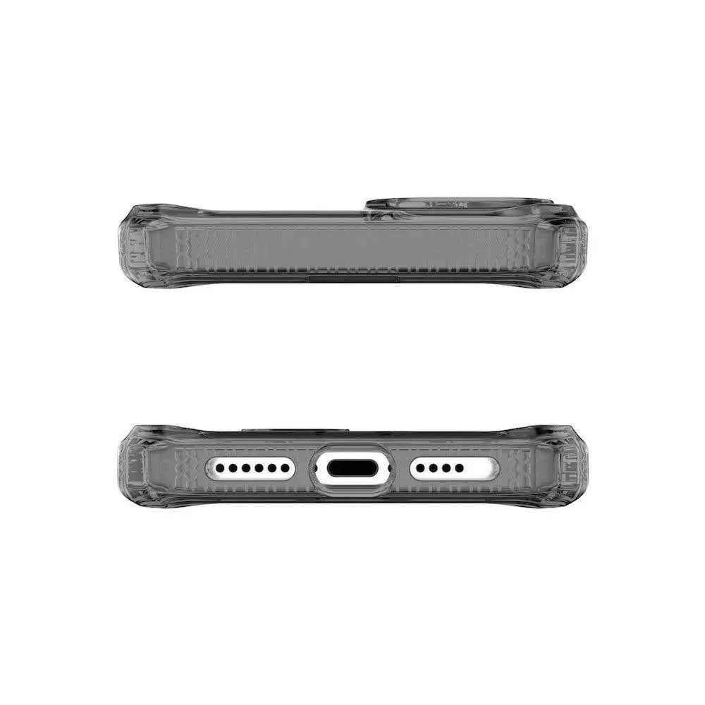 Case ItSkins Supreme R Clear con MagSafe para iPhone 15/14 - Negro