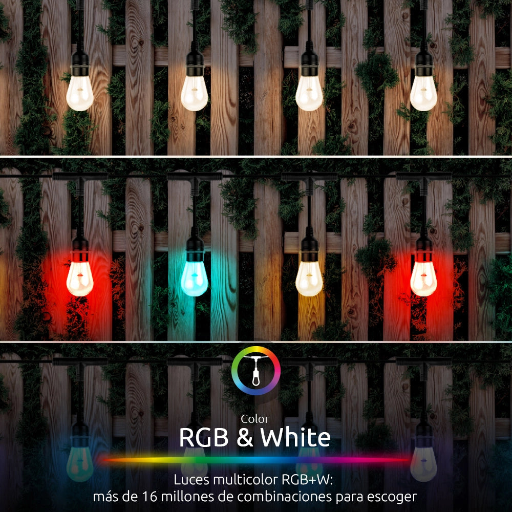 Guirnalda de Luces Inteligente Nexxt con Conexión Wifi