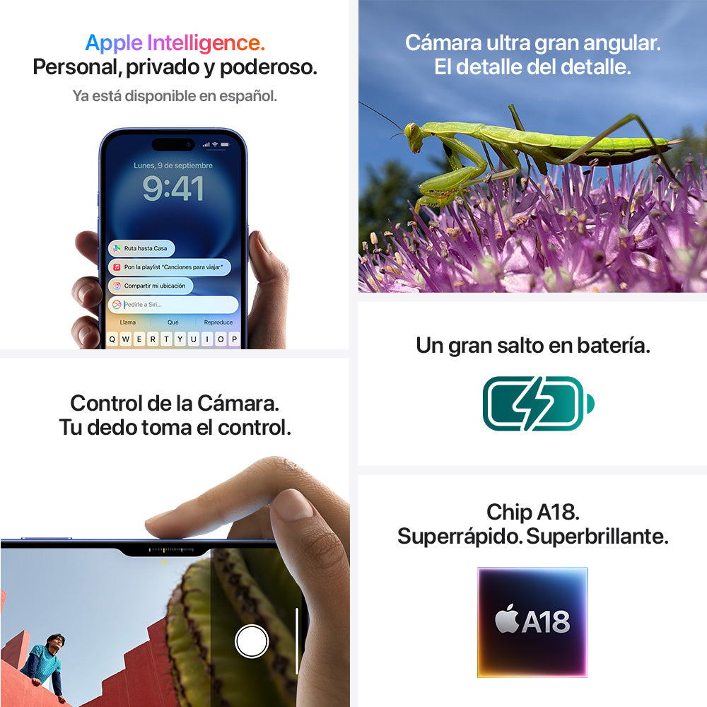 iPhone 16 256 GB Blanco