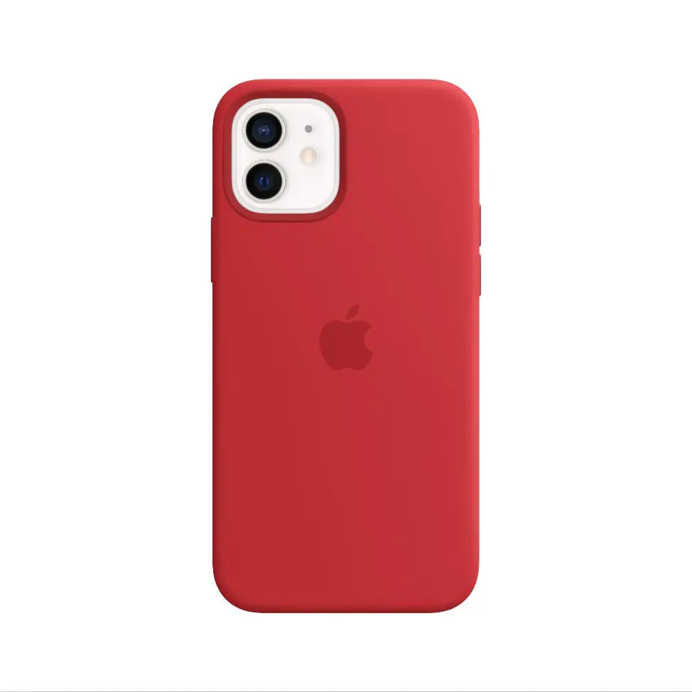 Funda Apple de Silicona con MagSafe para iPhone 12/12 Pro - (PRODUCT) Rojo