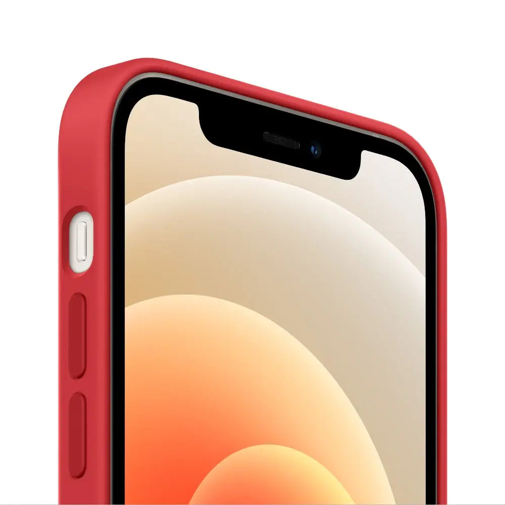 Funda Apple de Silicona con MagSafe para iPhone 12/12 Pro - (PRODUCT) Rojo