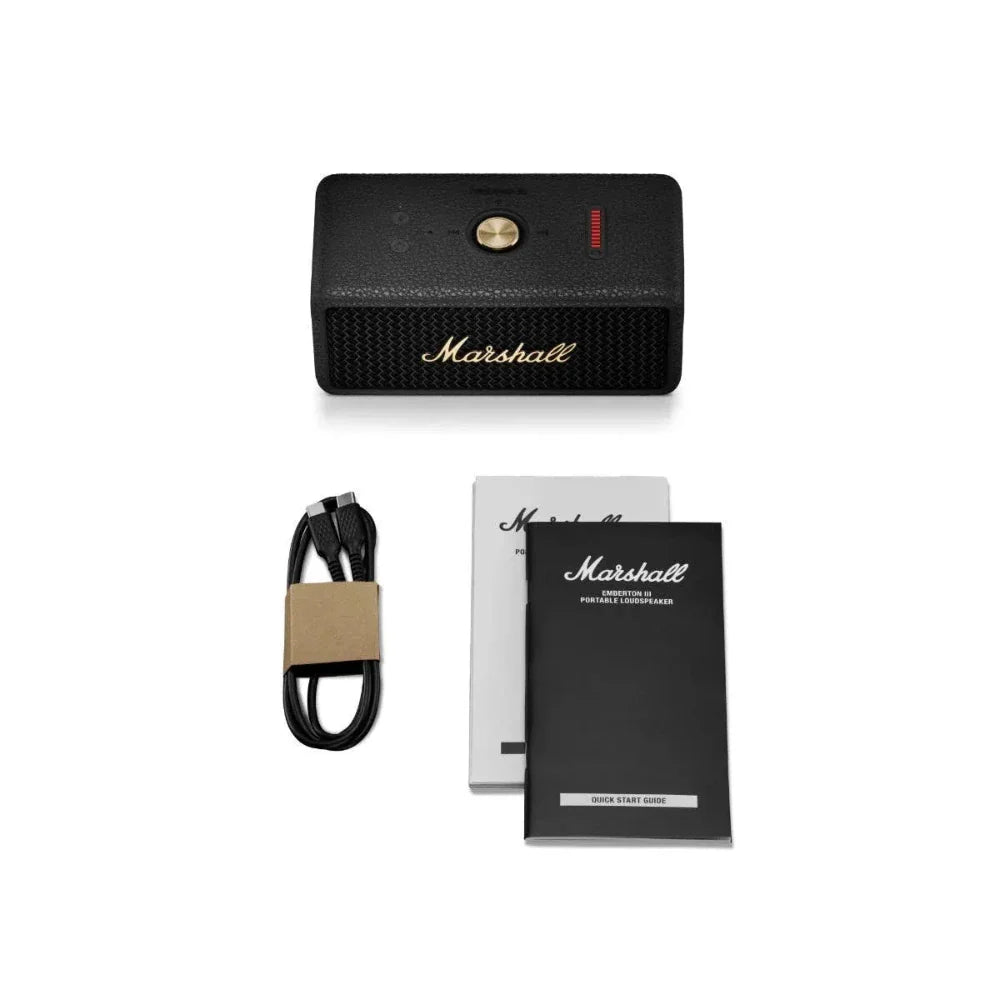 Parlante Marshall Emberton III Bluetooth - Negro/Laton | iShop