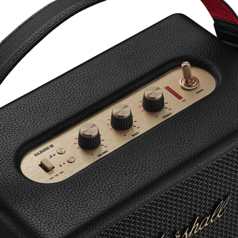 Parlante_Marshall_Portátil_Kilburn_III_Bluetooth_Negro_Marrón_Posición_5_iShop_Costa_Rica