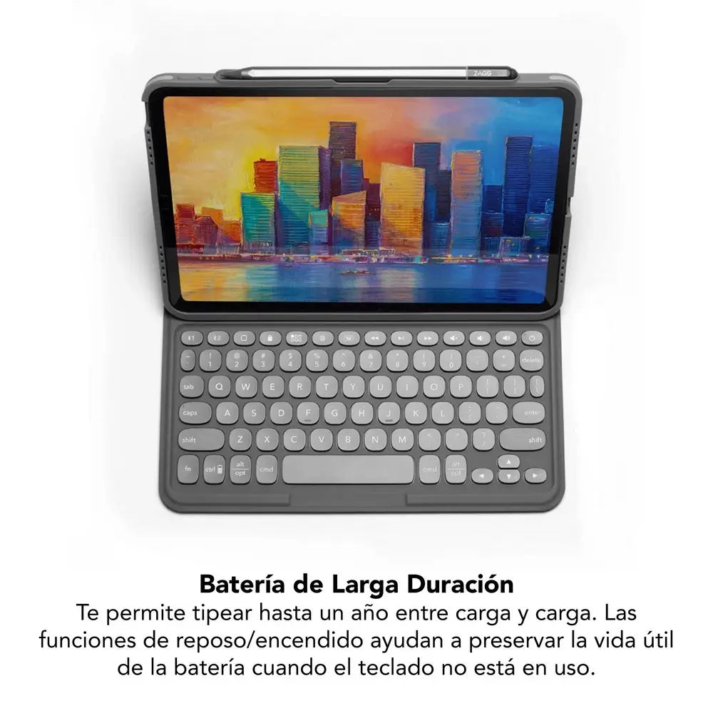 Case con teclado ZAGG Pro Keys para iPad Pro 11 (1/2/3Gen) - Negro/Gris