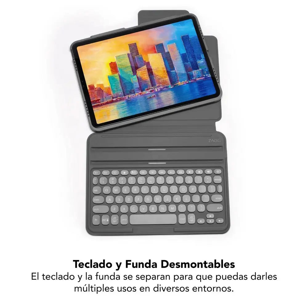 Case con teclado ZAGG Pro Keys para iPad Pro 11 (1/2/3Gen) - Negro/Gris