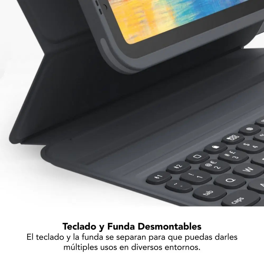 Case con teclado ZAGG ProKeys para iPad Air 10.9/11(M2,M3) Gris