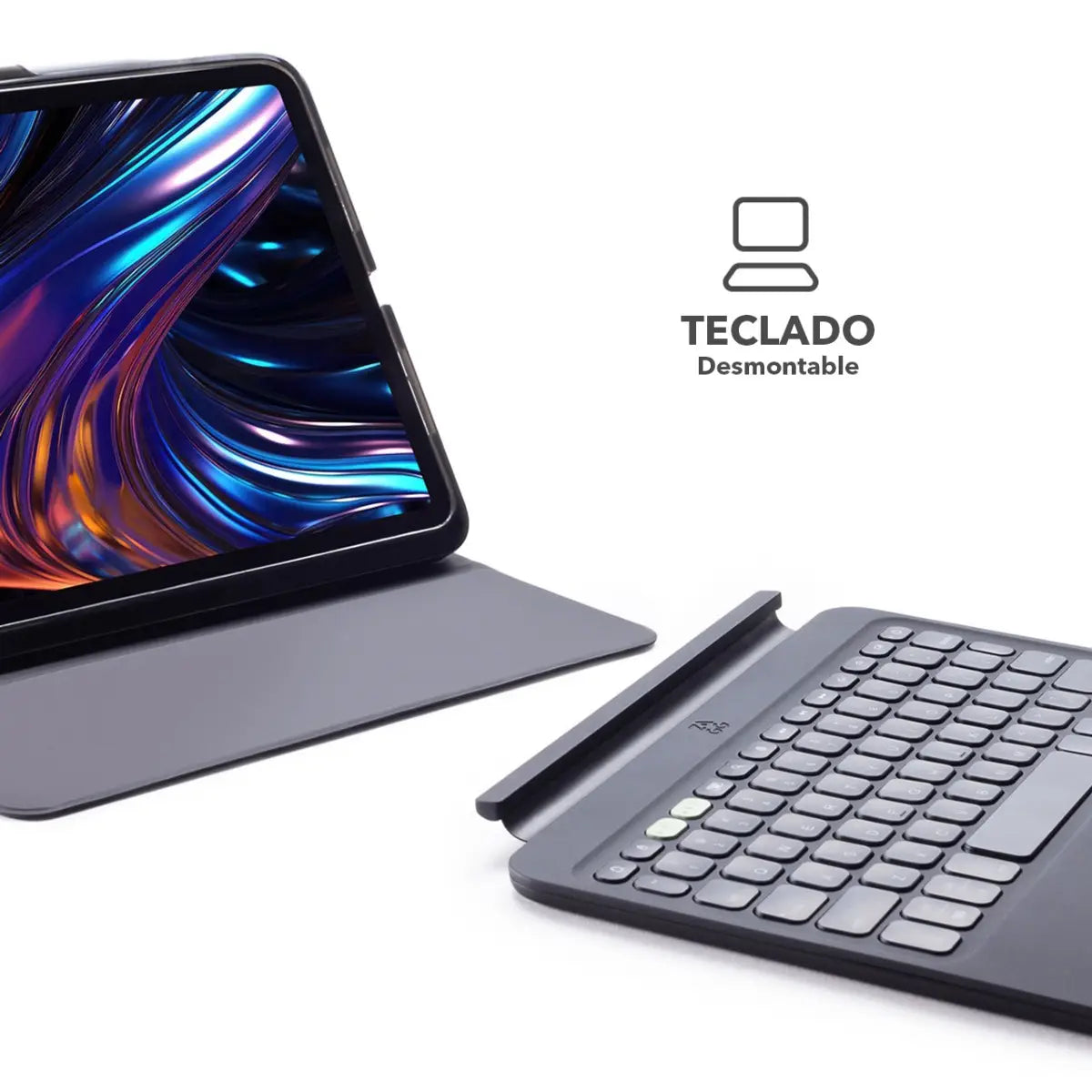 Teclado Zagg con funda Pro Keys 2 para iPad Pro 13 M4 - Negro