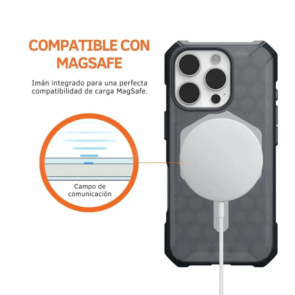 Case UAG Essential Armor con Magsafe para 16 Pro - Gris Oscuro