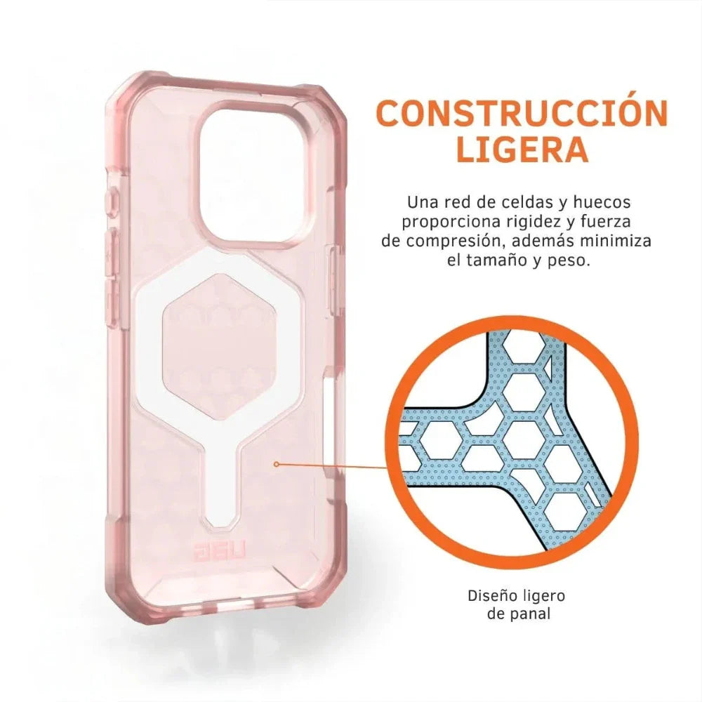 Case UAG Essential Armor con Magsafe para 16 Pro - Rosa