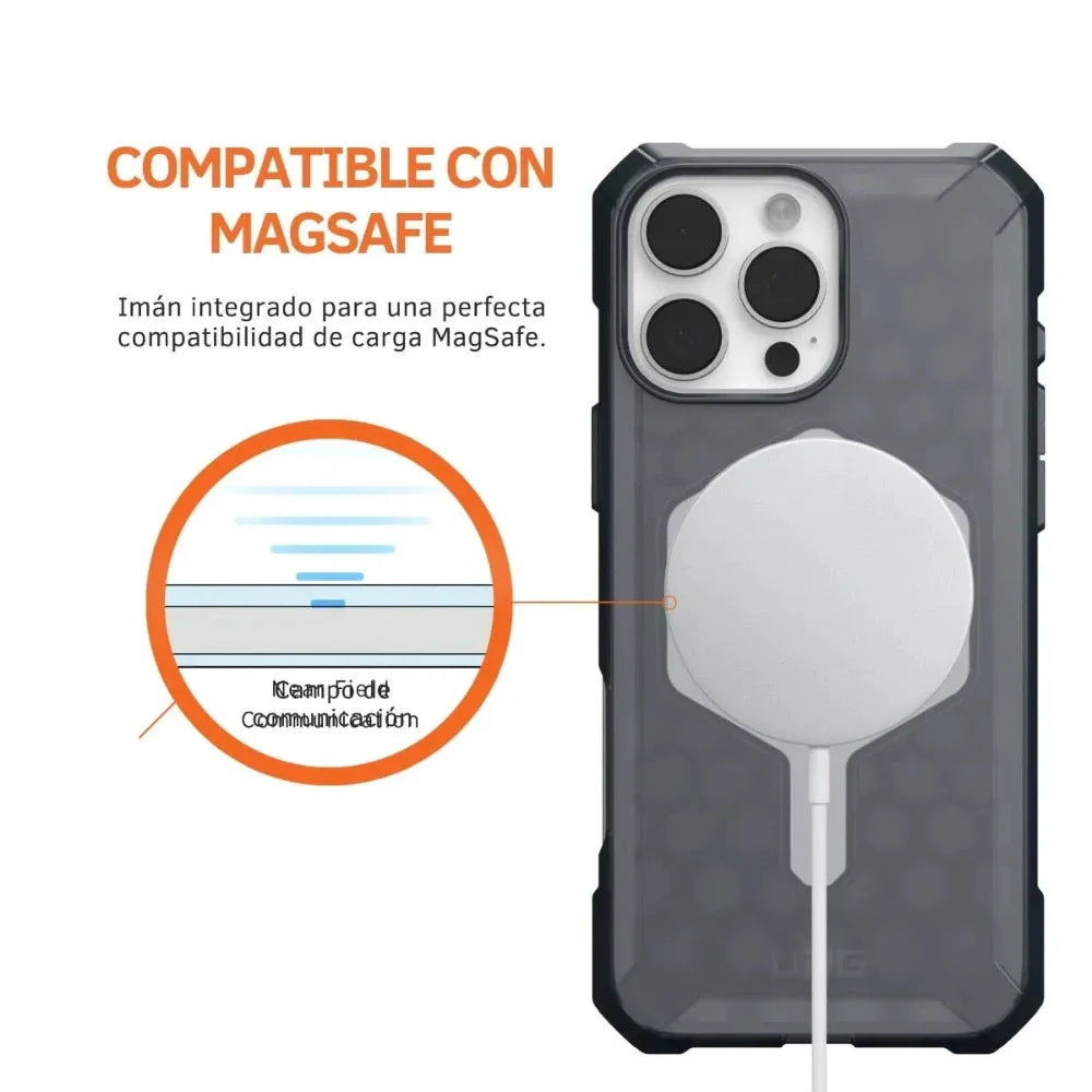 Case UAG Essential Armor con Magsafe para 16 Pro Max - Gris Oscuro