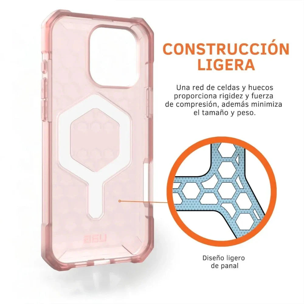 Case UAG Essential Armor con Magsafe para 16 Pro Max - Rosa