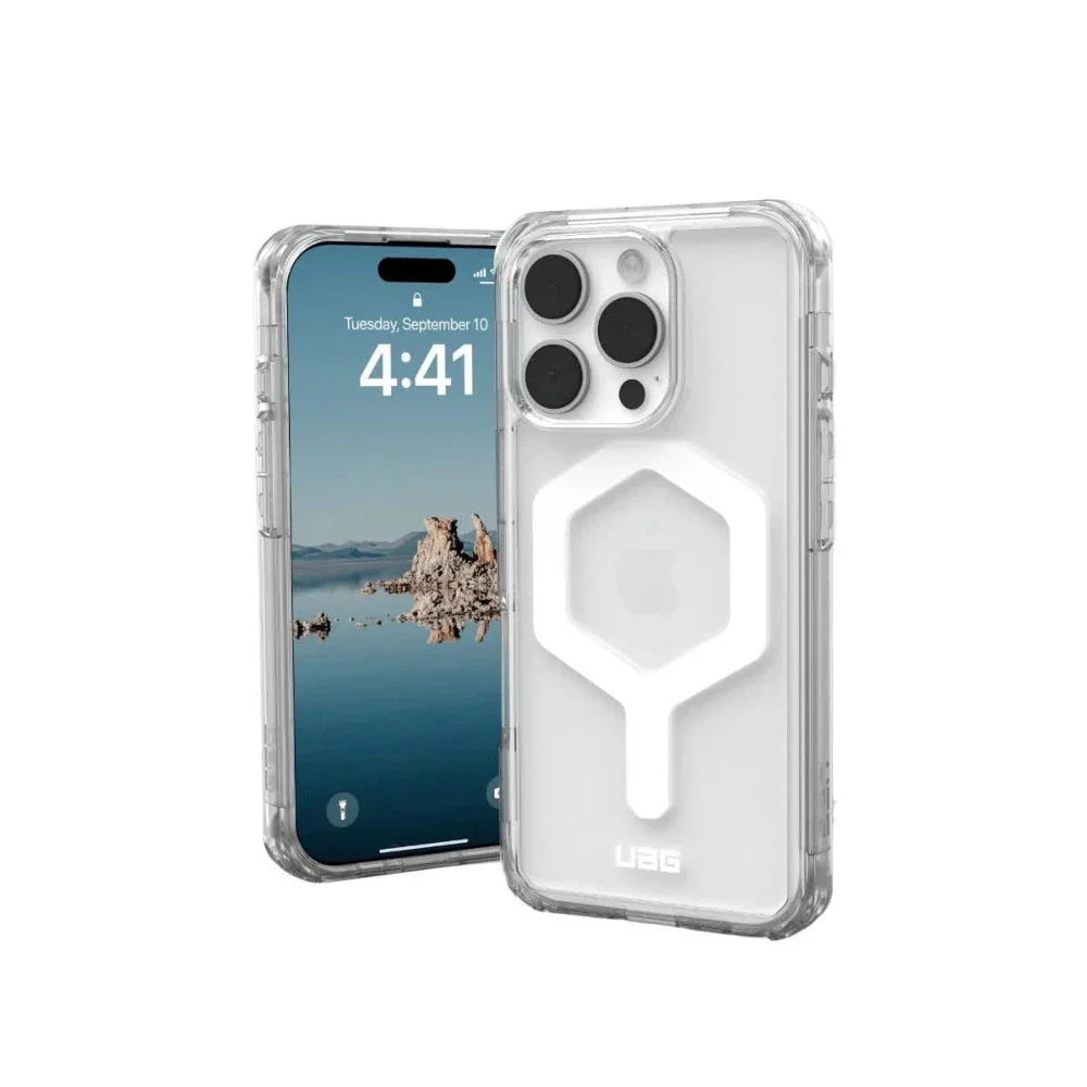 Case UAG Plyo con Magsafe para 16 Pro Max - Transparente/Blanco