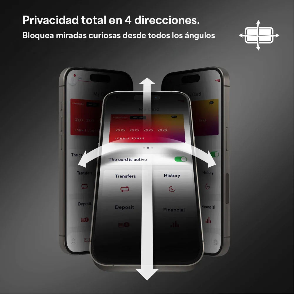 Protector de Pantalla Zagg Glass XTR Privacidad para iPhone 17 Pro - Transparente
