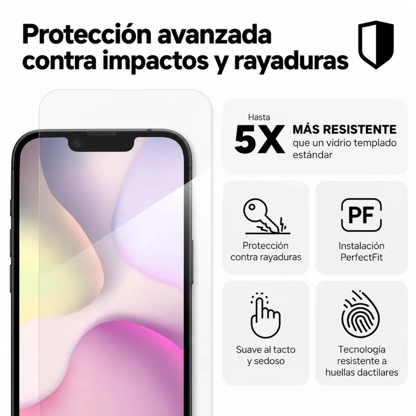 Protector_de_Pantalla_Zagg_Glass_Elite_iPhone_17e_16e_14_13_13_Pro_Transparente_Imagen_posicion_2_iShop_Costa_Rica