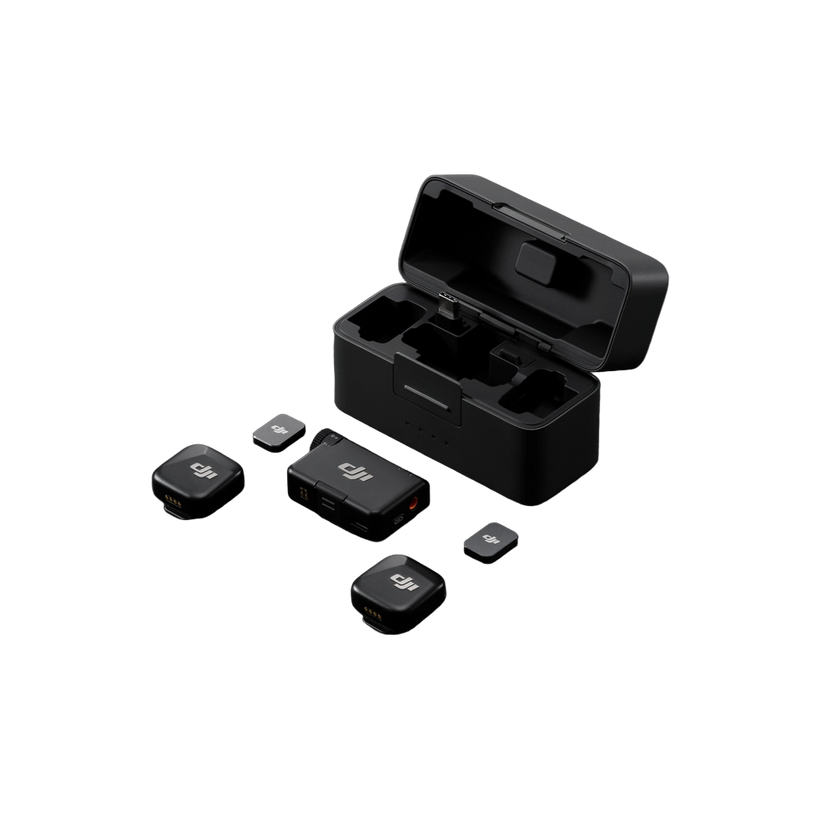 Microfono DJI Mic Mini 2 TX + 1 RX + Charging Case - Negro