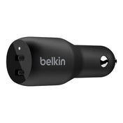 Cargador carro Belkin Dual USB-C 36W - Negro