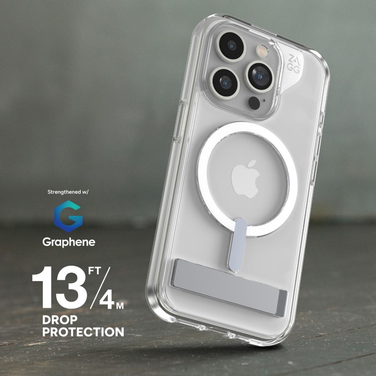 Case ZAGG Crystal Palace Snap Magsafe KS para iPhone 15 Pro Max - Transparente