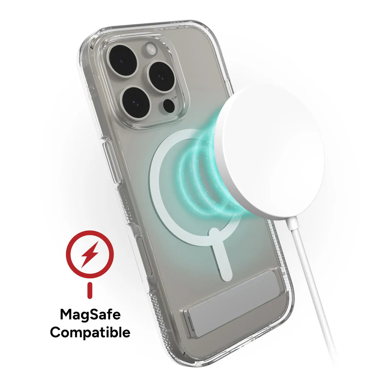 Case Zagg Crystal Palace Snap Magsafe KS para iPhone 16 Pro - Transparente