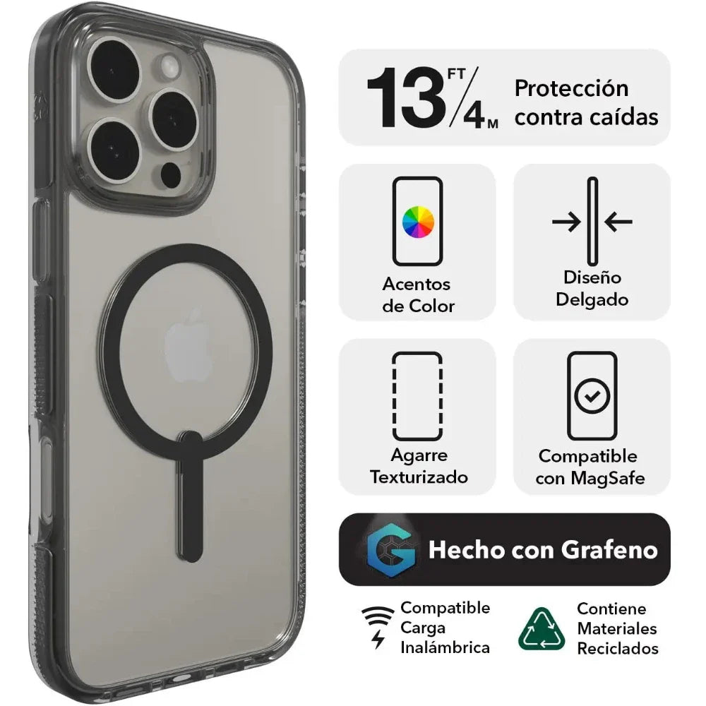 Case ZAGG Santa Cruz con MagSafe para iPhone 16 Pro - Azul