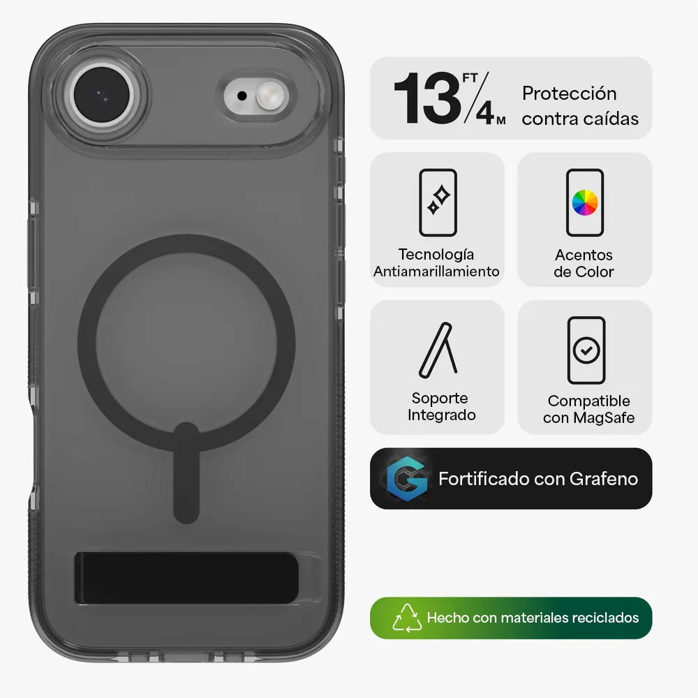 Case_ZAGG_Santa_Cruz_con_MagSafe_KS_para_iPhone_17_Air_Negro_Medianoche_Posición_2_iShop_Costa_Rica