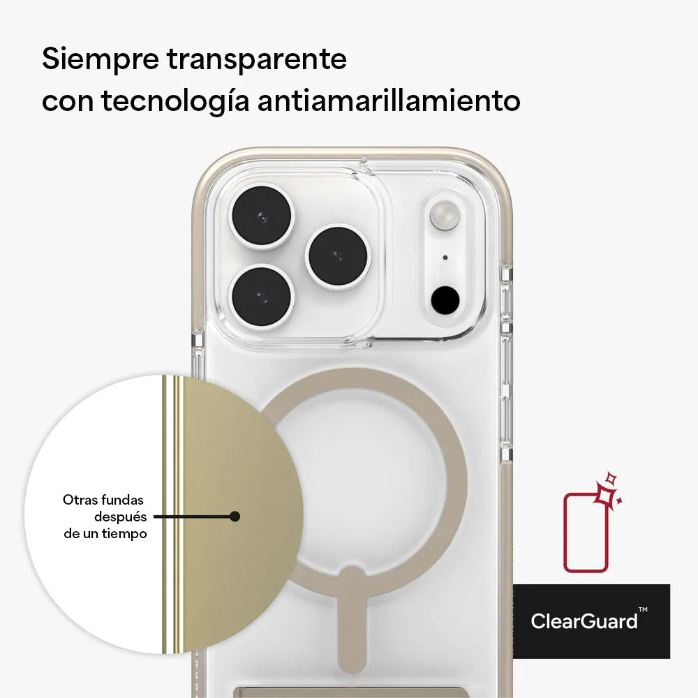 Case ZAGG Santa Cruz Snap MagSafe KS para iPhone 17 Pro Max - Titanio