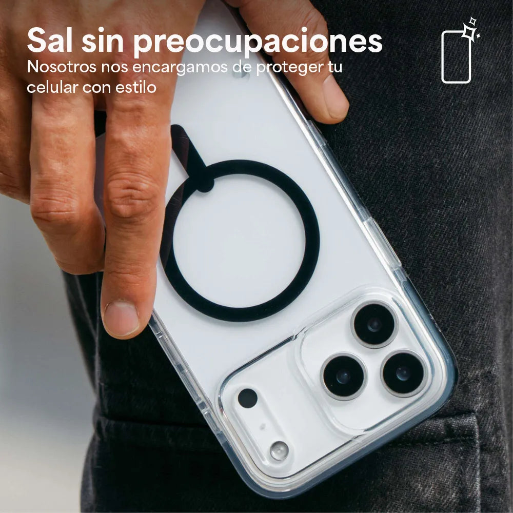 Case ZAGG Santa Cruz Snap MagSafe KS para iPhone 17 Pro Max - Titanio