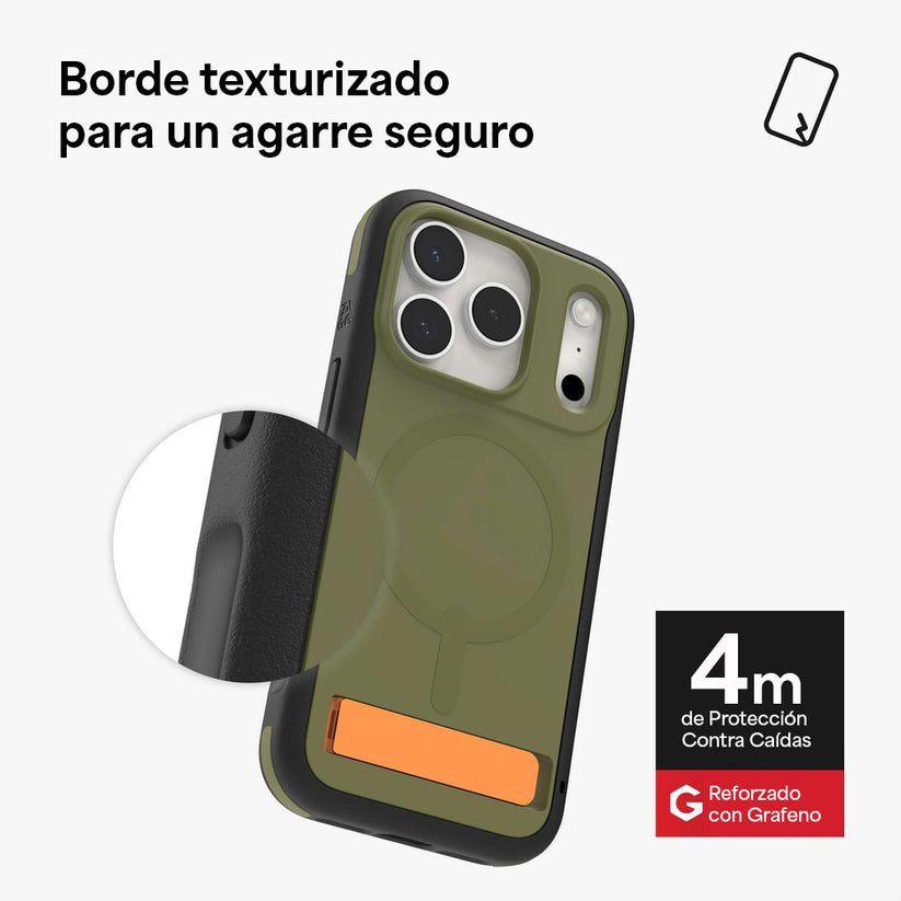 Case_ZAGG_Sedona_Snap_MagSafe_KS_para_iPhone_17_Pro_Verde_Musgo_Imagen_posicion_5_iShop_Costa_Rica