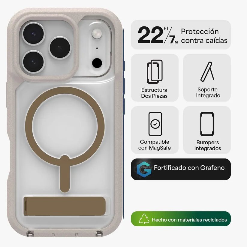 Case_ZAGG_Rainier_con_MagSafe_KS_para_iPhone_17 Pro_Arena_Posición_2_iShop_Costa_Rica
